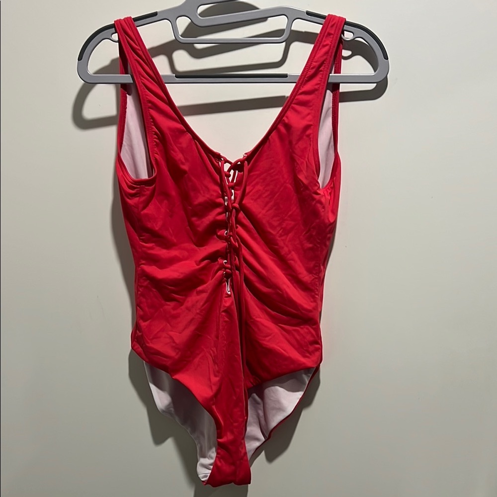 Onia Red One-Piece Swimsuit
